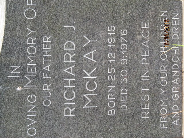 McKAY Richard J. 1915-1976