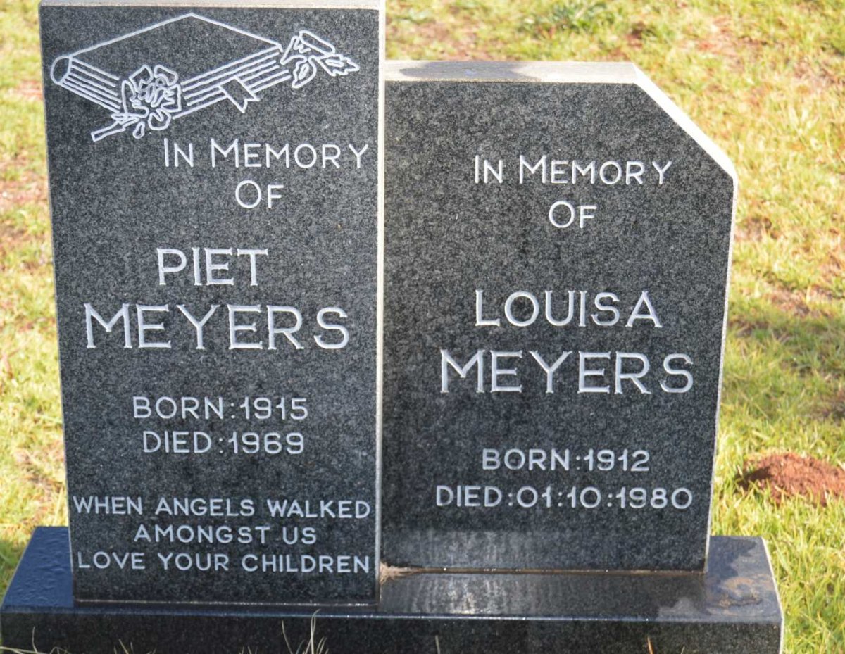 MEYERS Piet 1915-1969 &amp; Louisa 1912-1980
