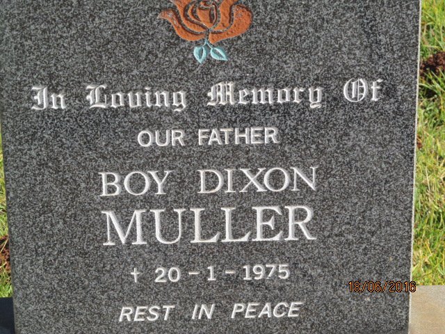 MULLER Boy Dixon -1975