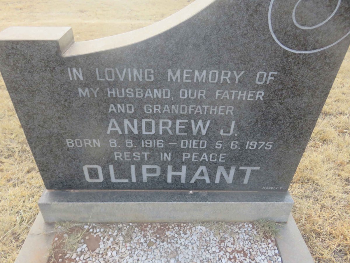 OLIPHANT Andrew J. 1916-1975