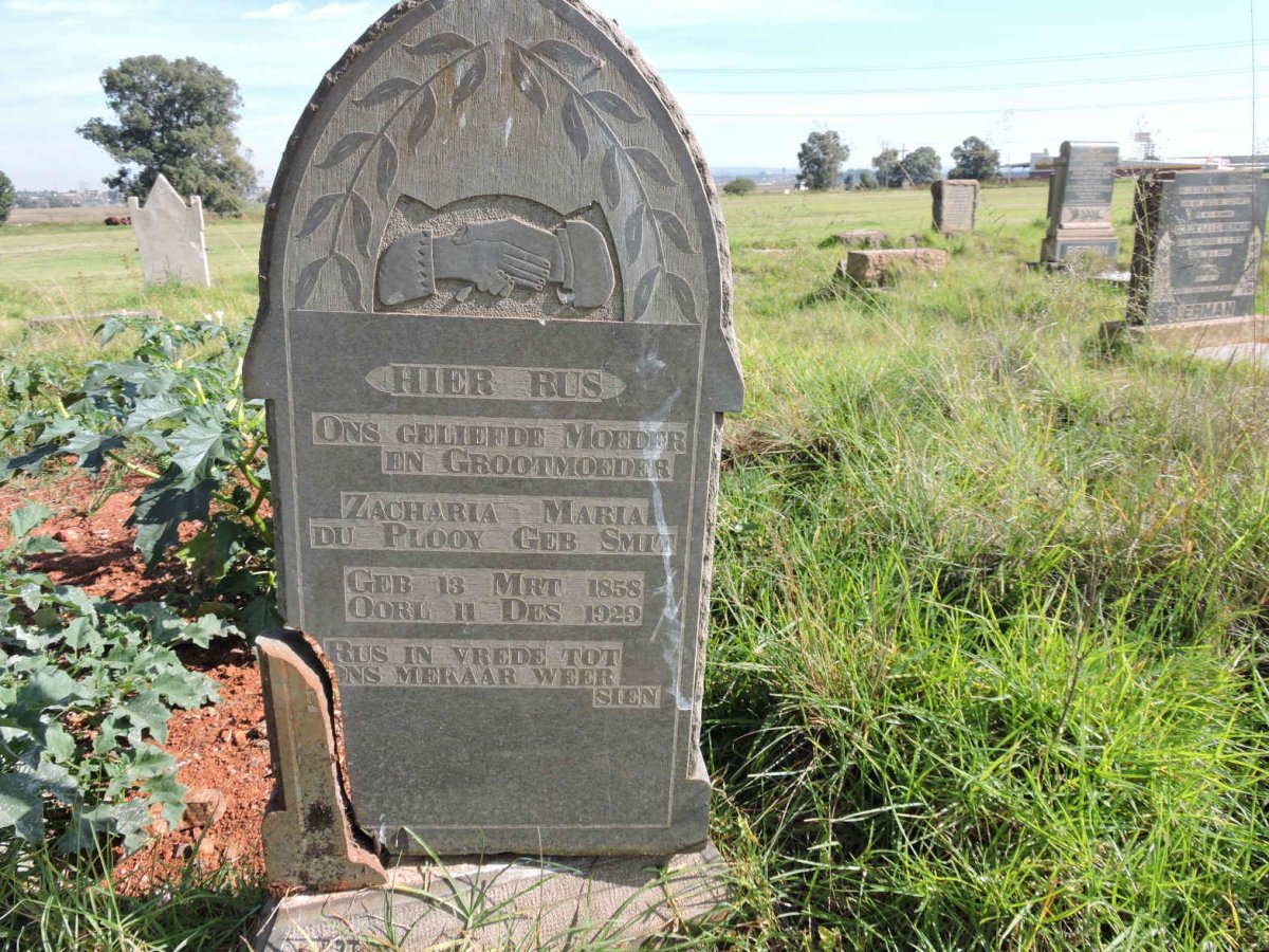 PLOOY Zacharia Maria, du nee SMIT 1858-1929
