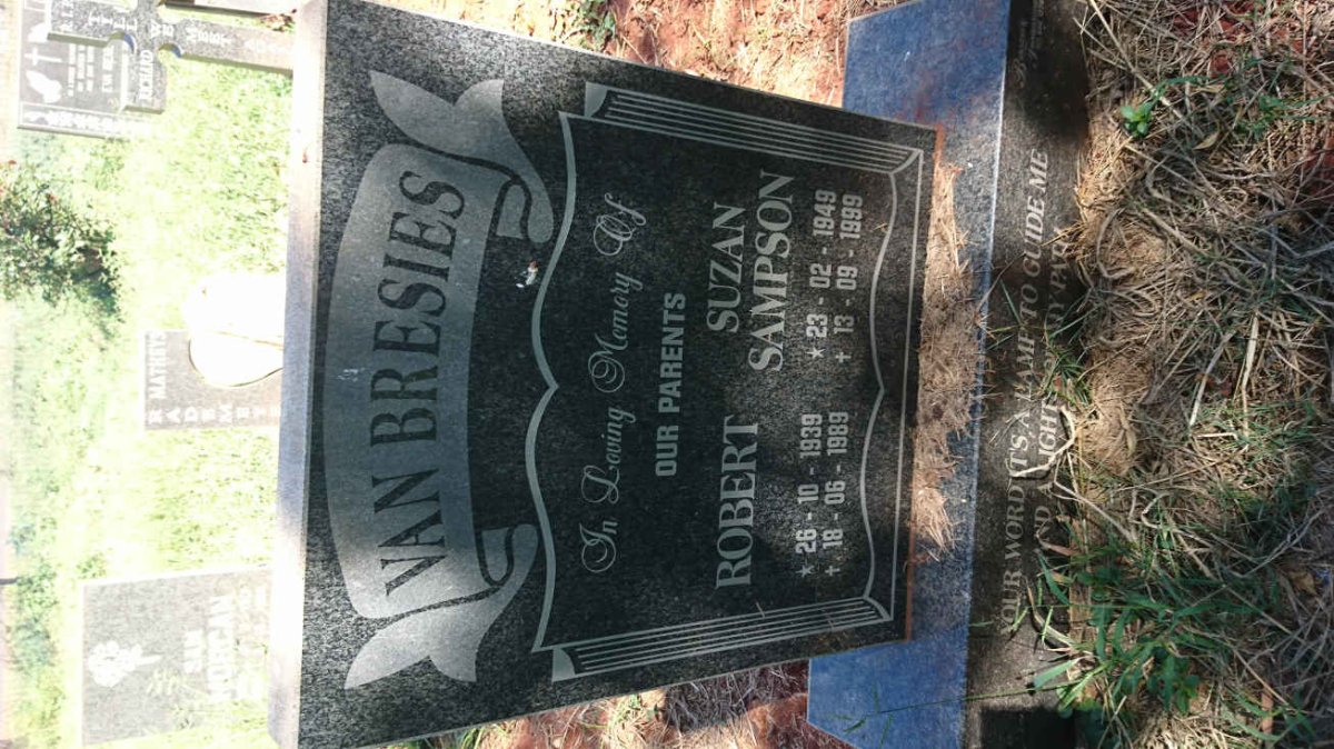 BRESIES Robert, van 1939-1989 &amp; Suzan SAMPSON 1949-1999