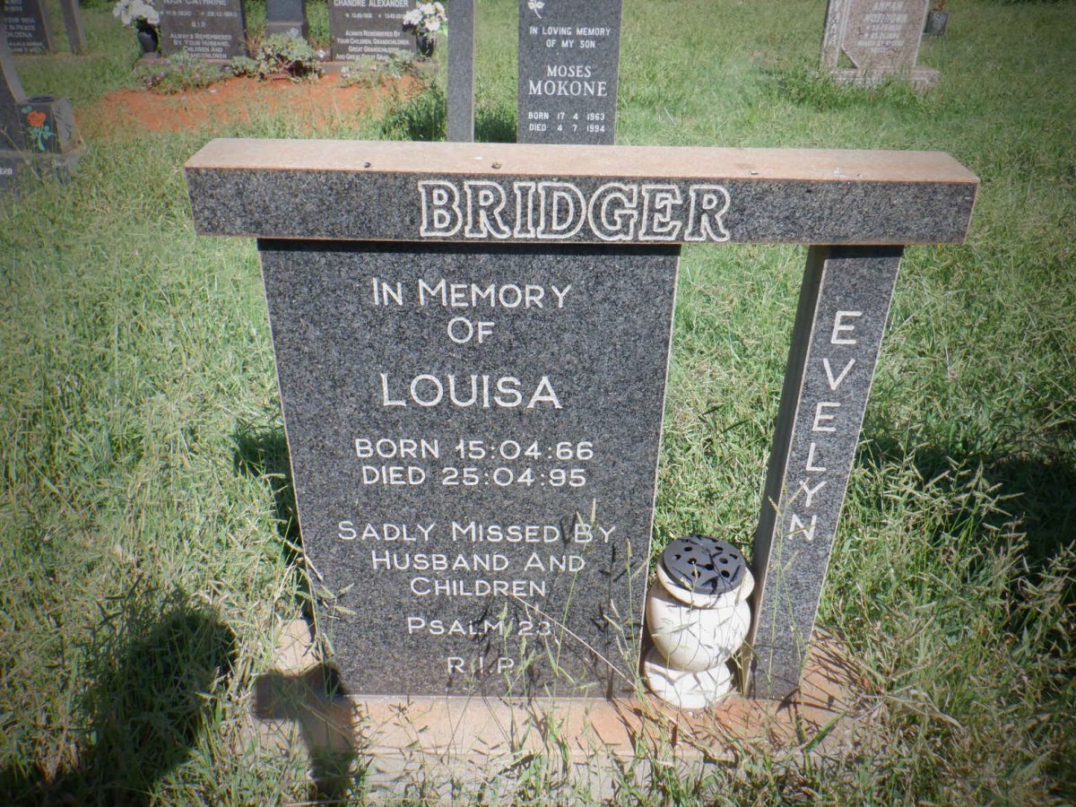 BRIDGER Louisa 1966-1995