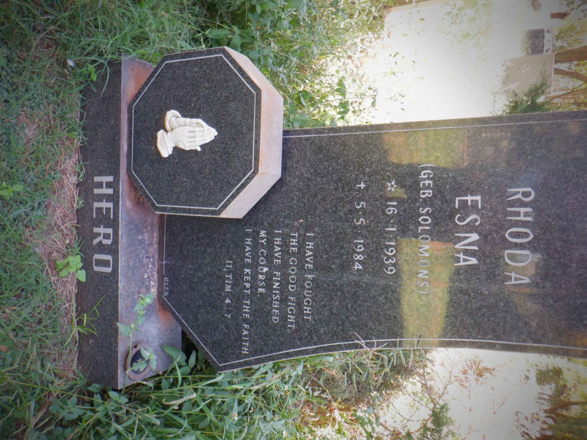 HERO Rhoda Esna nee SOLOMONS 1939-1984