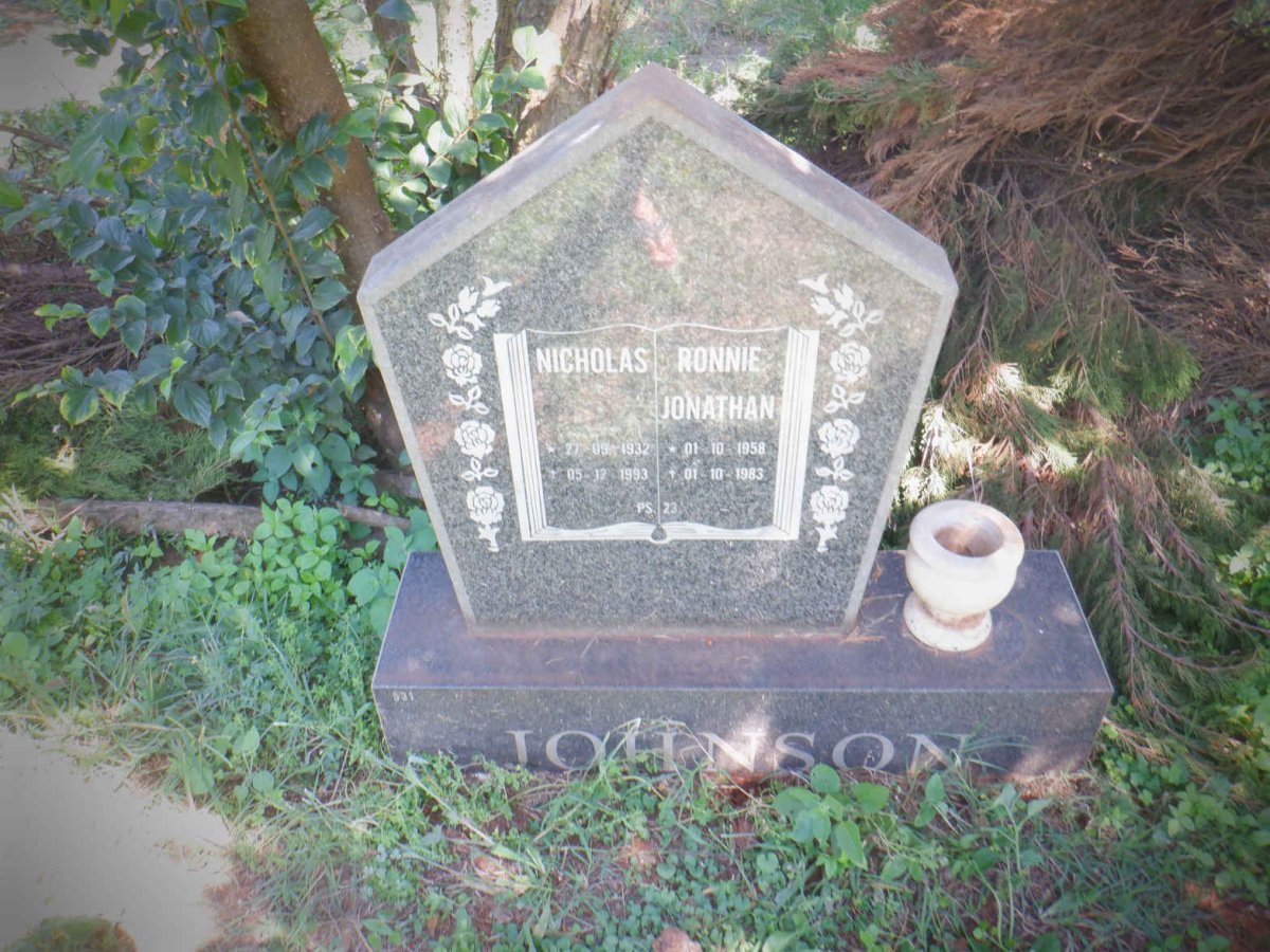 JOHNSON Nicholas 1932-1993 :: JOHNSON Ronnie Jonathan 1958-1983