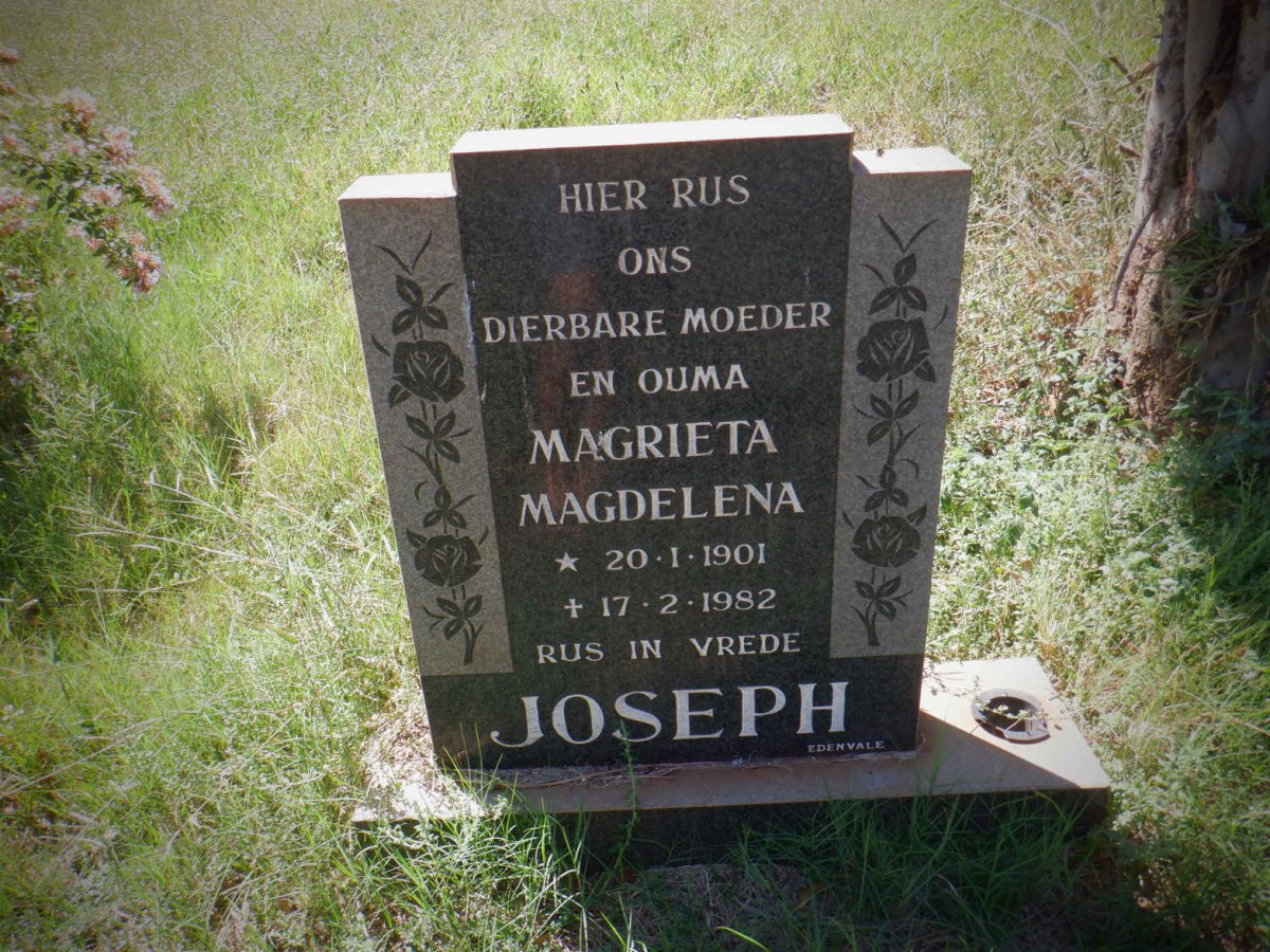 JOSEPH Magrieta Magdelena 1901-1982