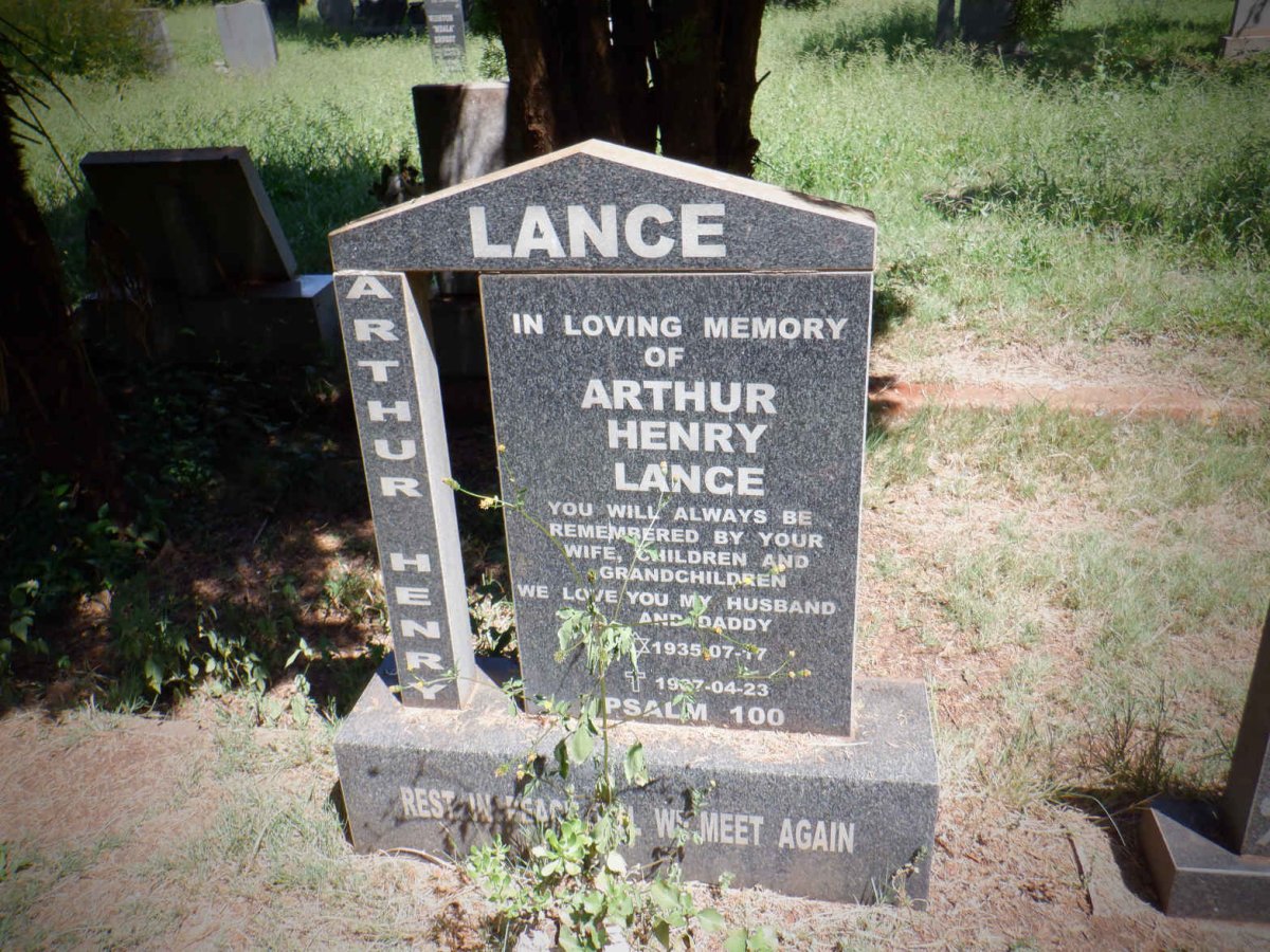 LANCE Arthur Henry 1935-1987
