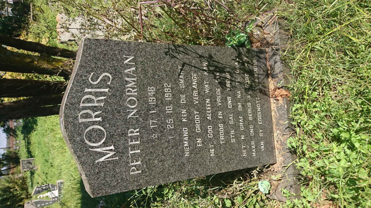 MORRIS Peter Norman 1946-1982