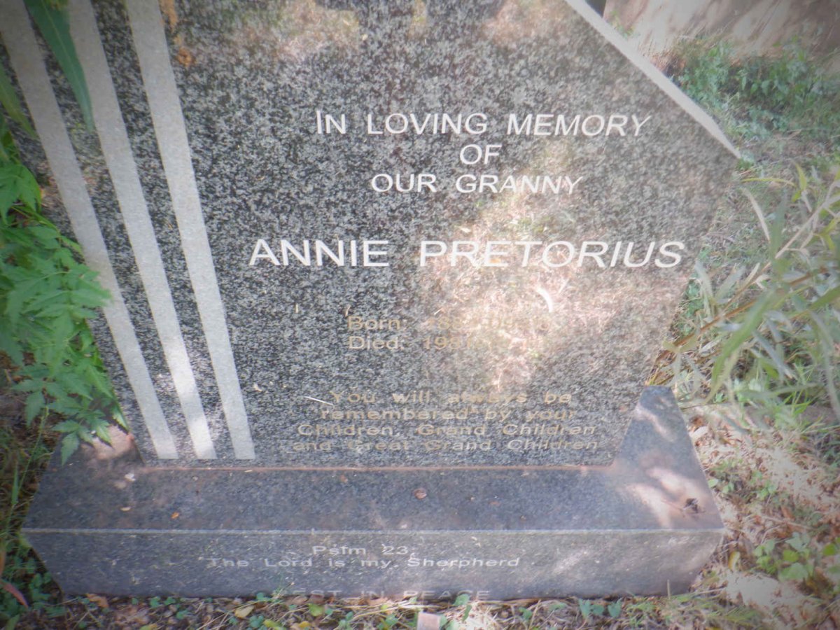 PRETORIUS Annie 1884-1981