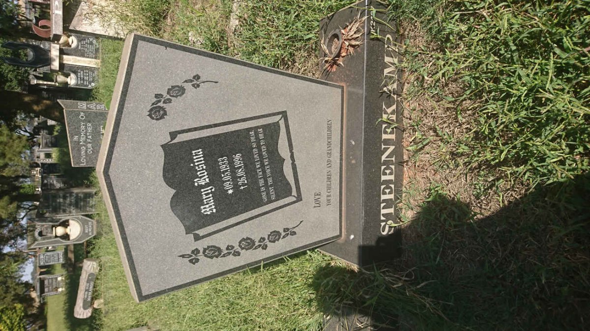 STEENEKAMP Mary Rosina 1933-1996