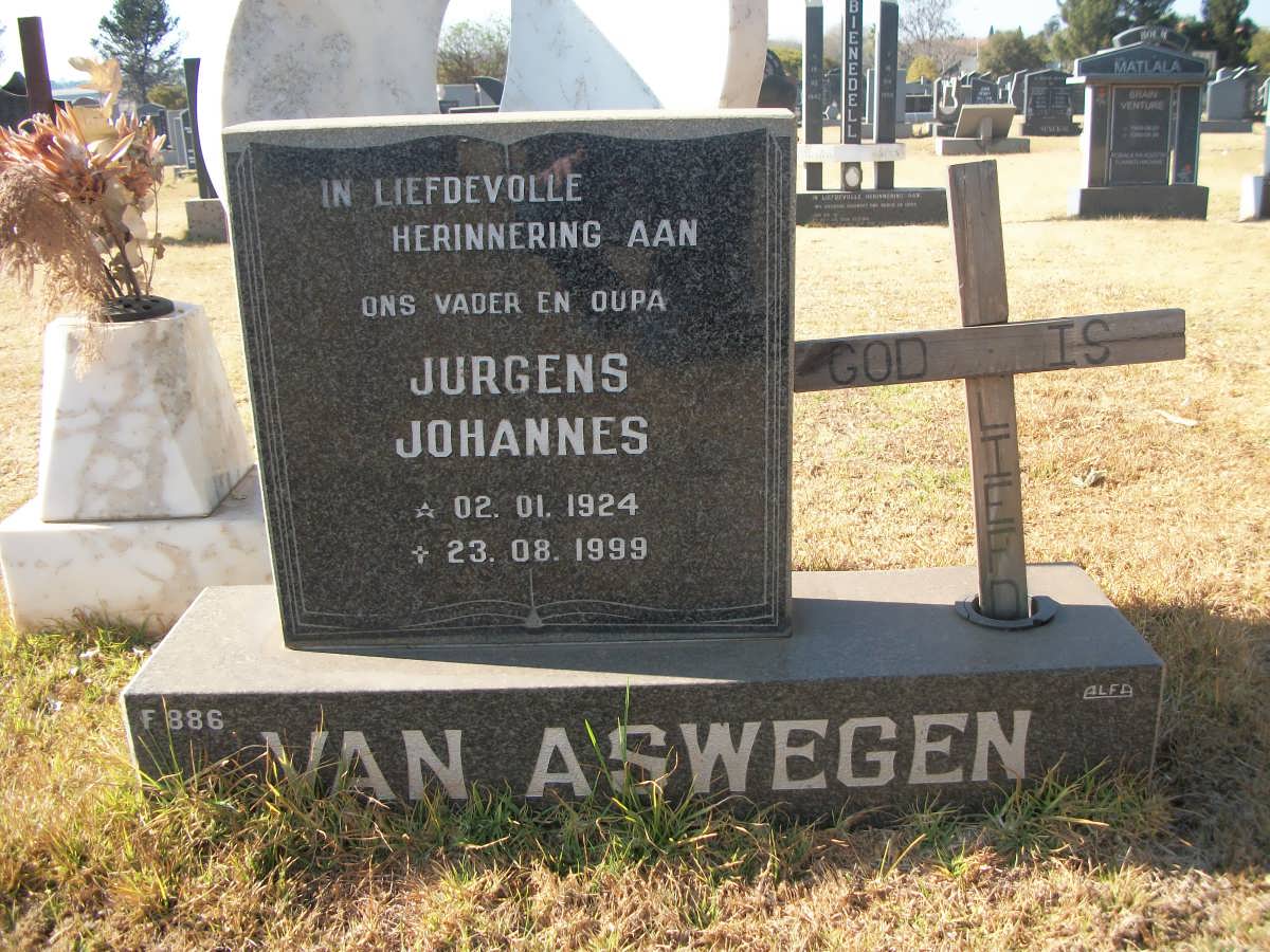 ASWEGEN Jurgens Johannes