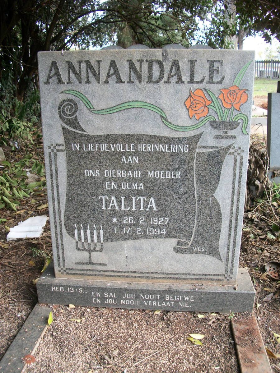 ANNANDALE Talita 1927-1994