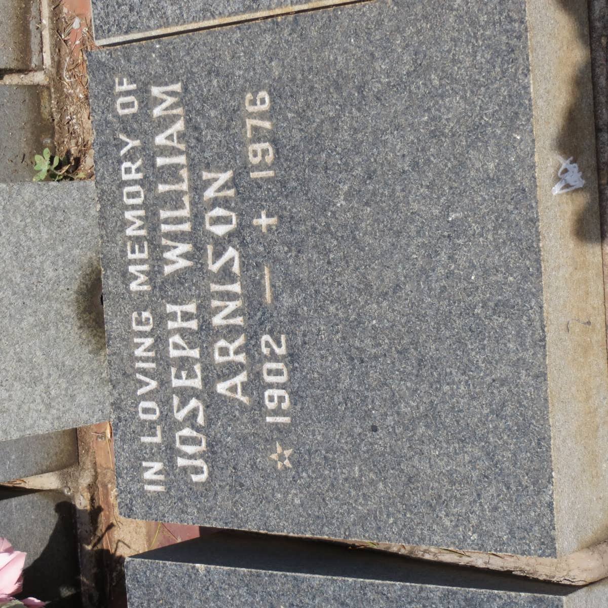 ARNISON Joseph William 1902-1976