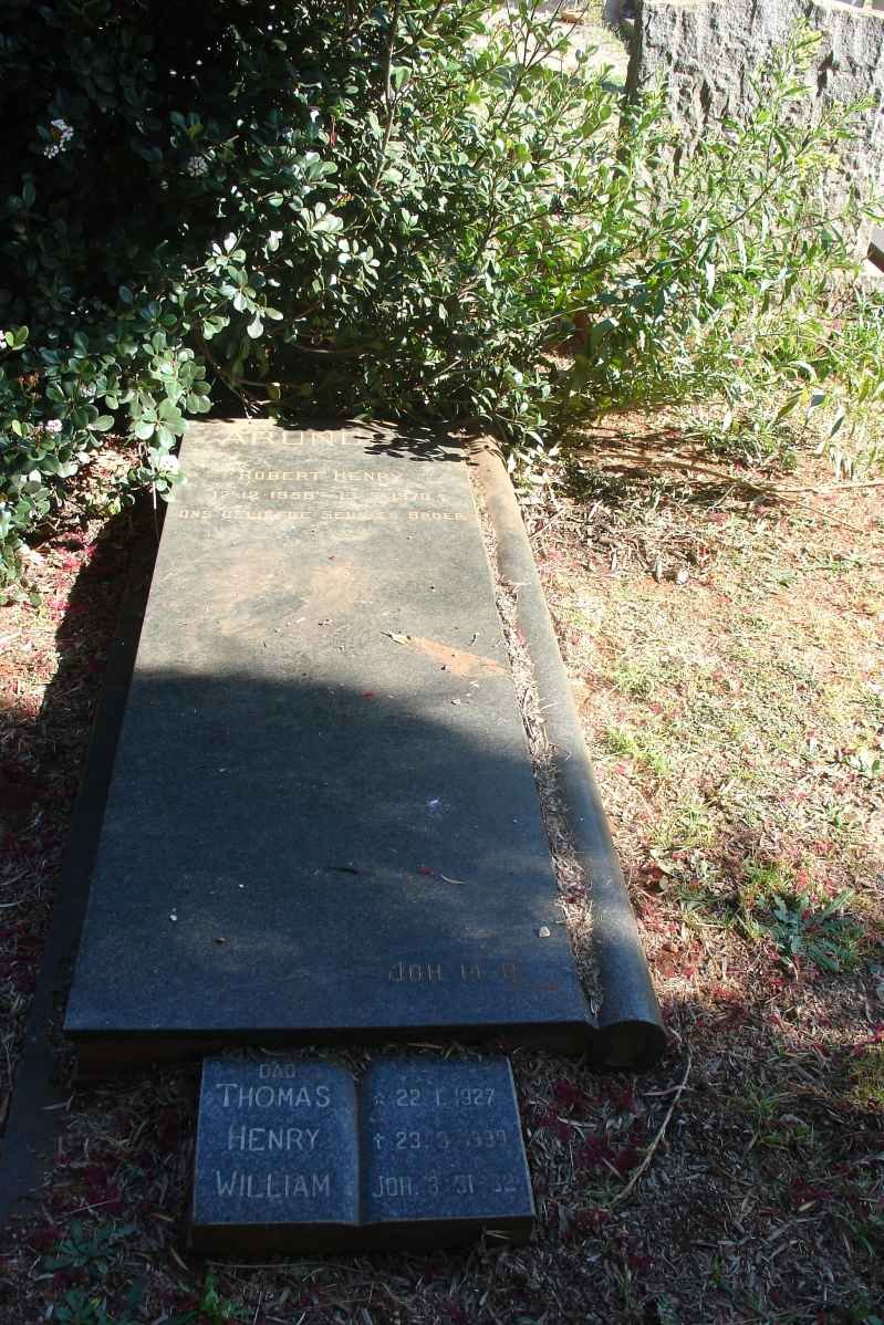 ARUNDEL Thomas Henry 1927-1999 :: ARUNDEL Robert Henry 1958-1970