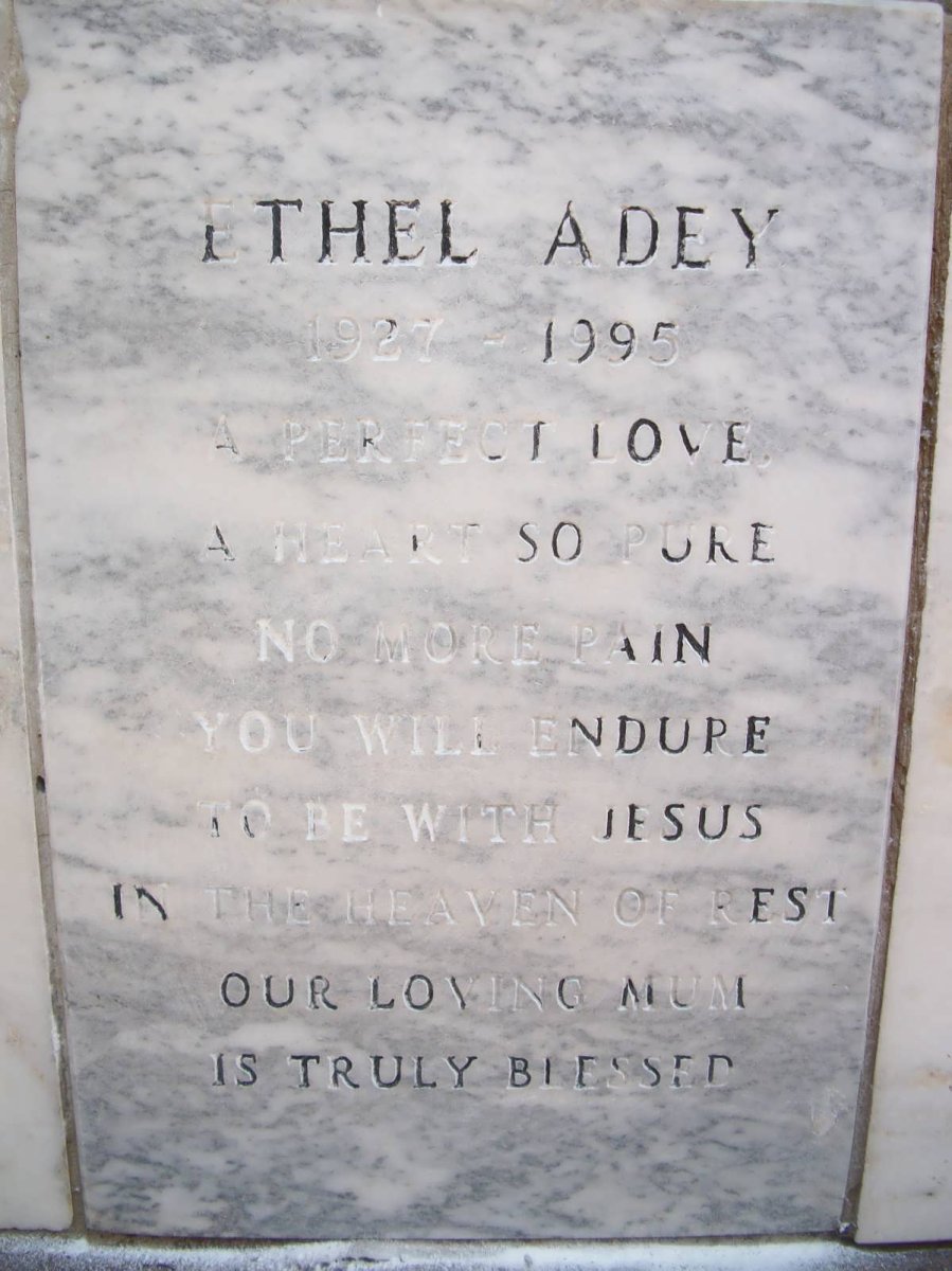 ADEY Ethel 1927-1995