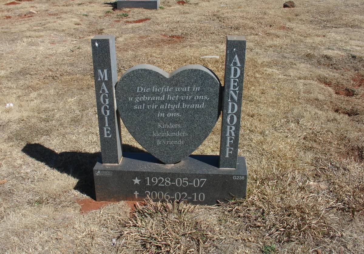 ADENDORFF Maggie 1928-2006