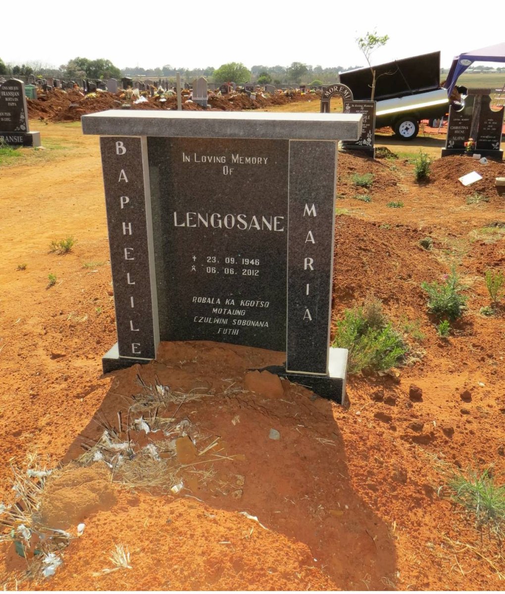 BAPHELILE Lengosane Maria 1946-2012