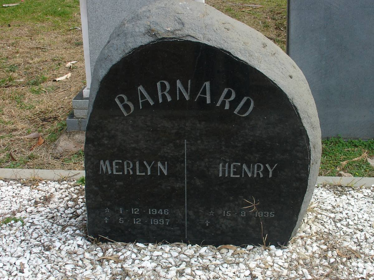 BARNARD Henry 1935- &amp; Merlyn 1946-1997