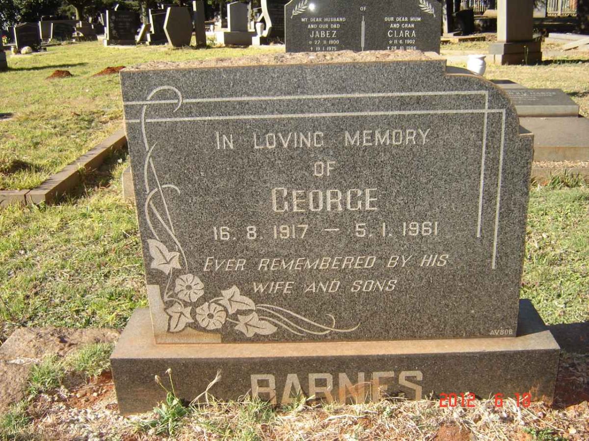 BARNES George 1917-1961