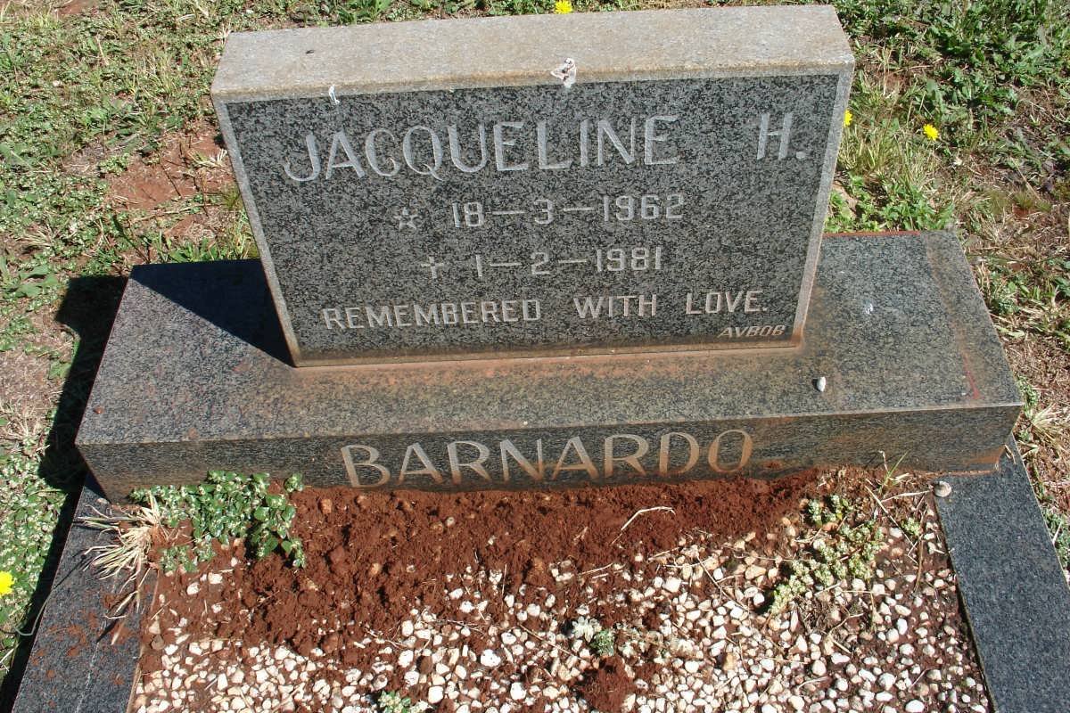 BARNARDO Jacqueline H. 1962-1981