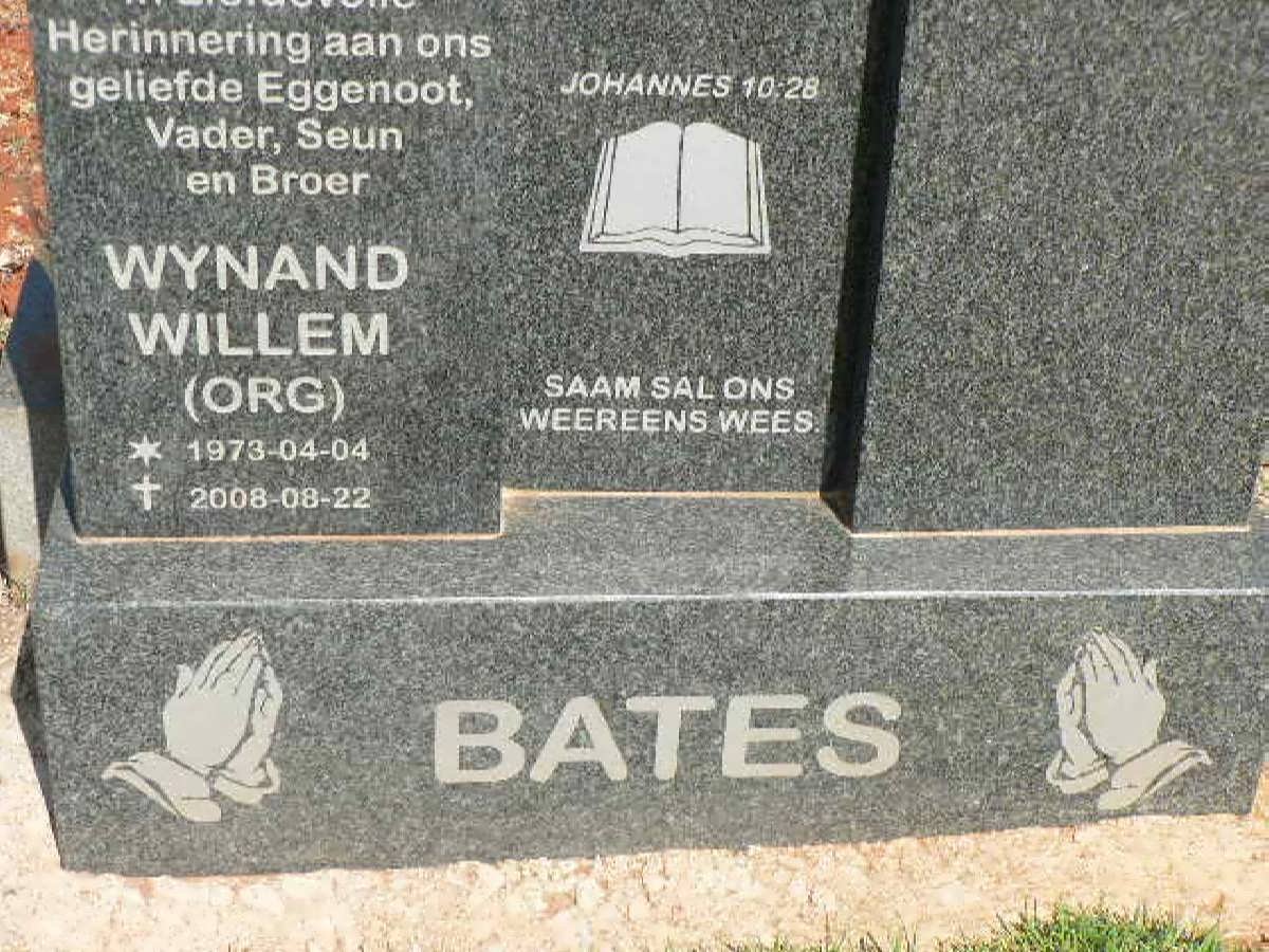 BATES Wynand Willem 1973-2008