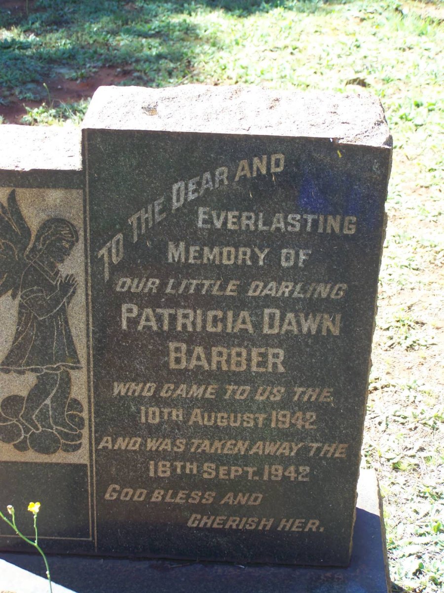 BARBER Patricia Dawn 1942-1942