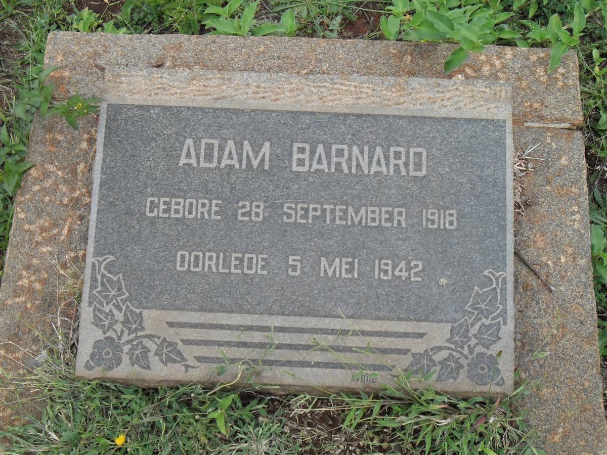 BARNARD Adam 1918-1942