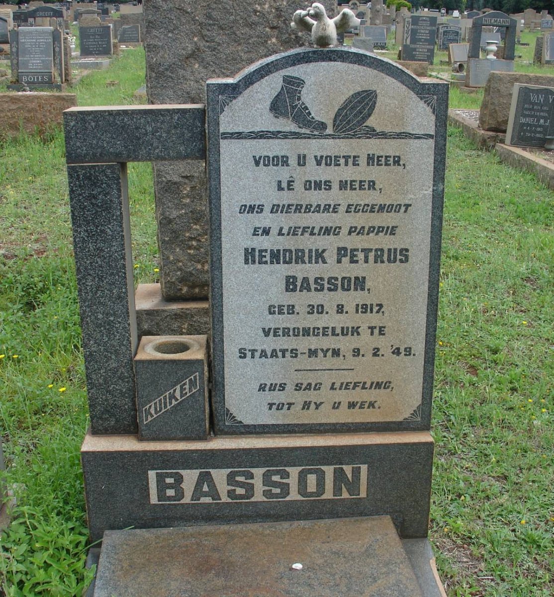 BASSON Hendrik Petrus 1917-1949