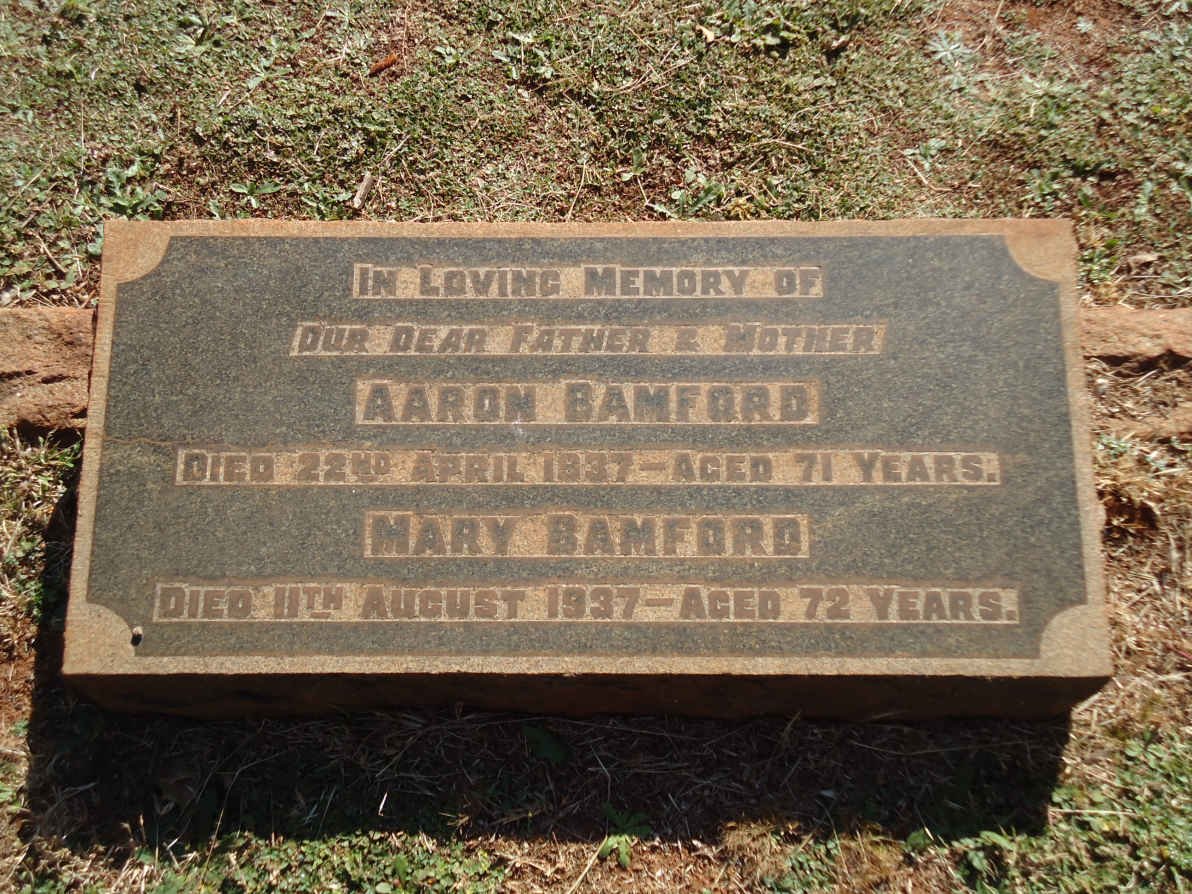 BAMFORD Aaron -1937 &amp; Mary -1937