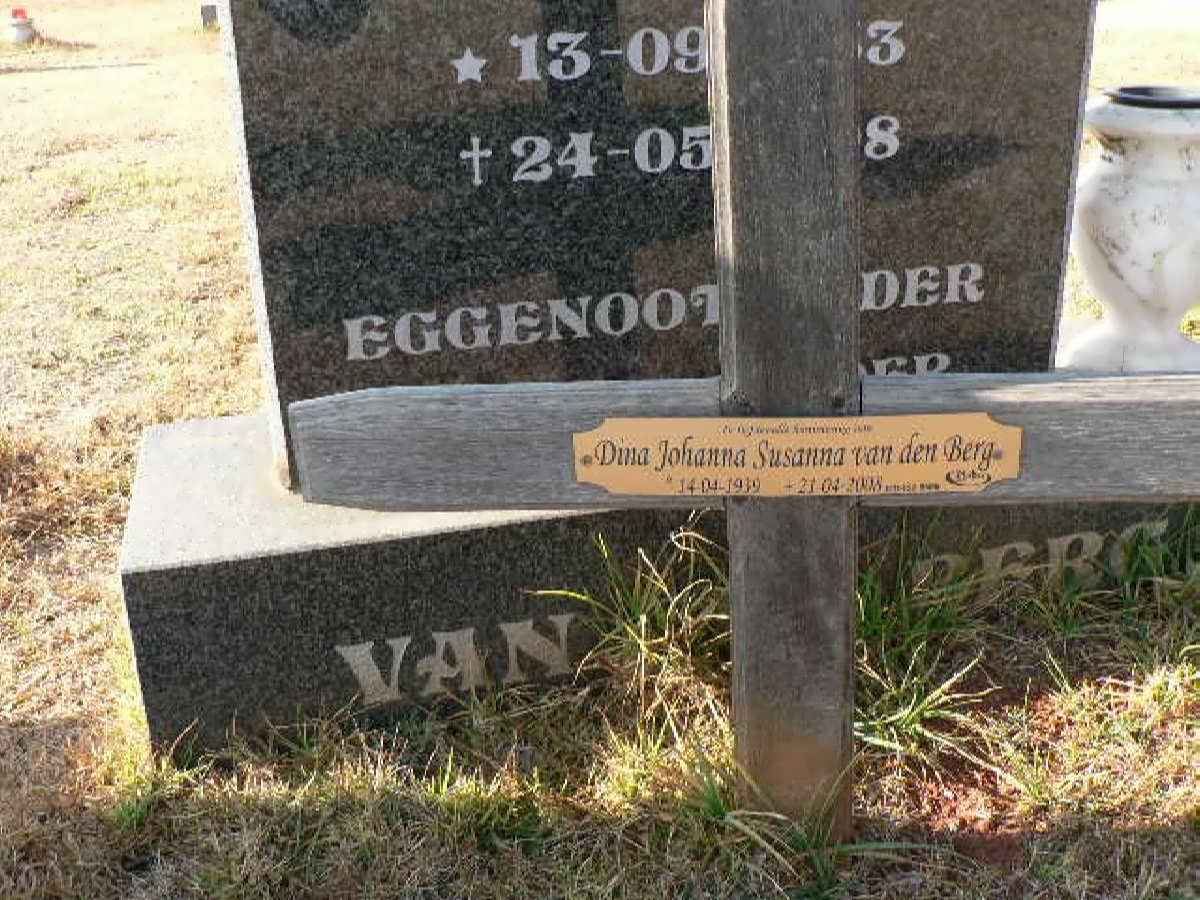 BERG Dina Johanna Susanna, van den 1939-2008