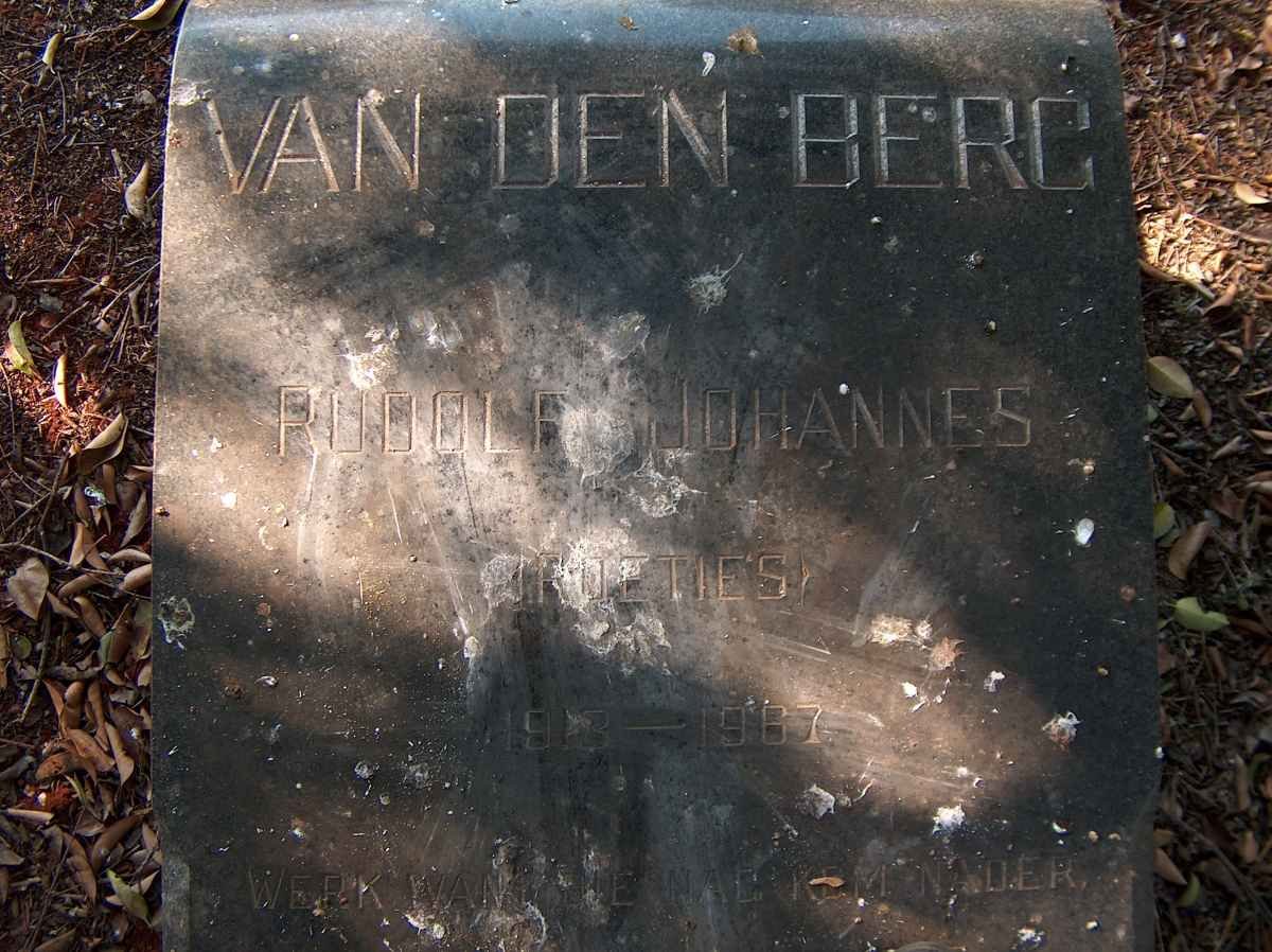BERG Rudolf Johannes, van den 1913-1967