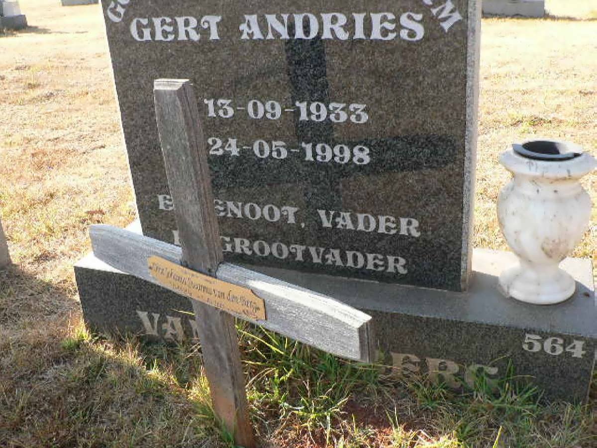 BERG Gert Andries, van den 1933-1998
