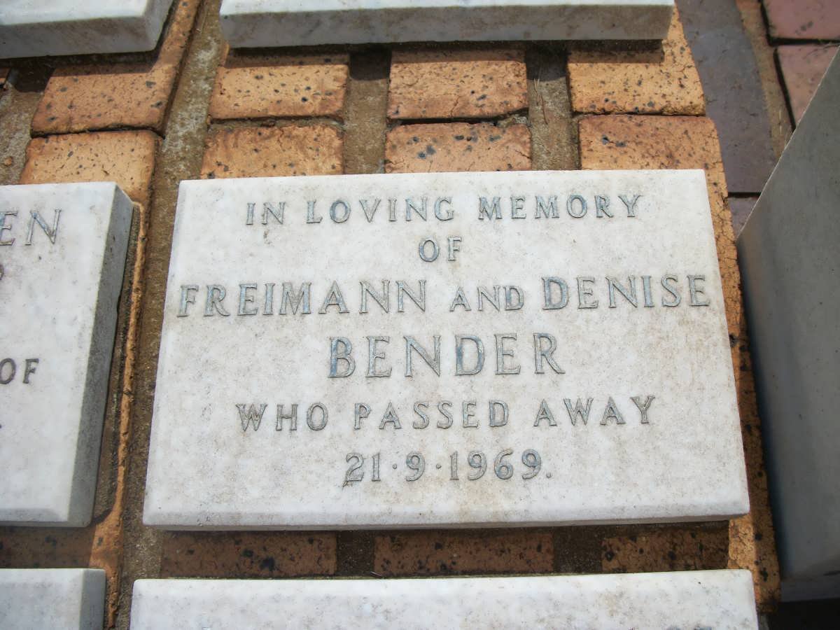 BENDER Freimann &amp; Denise -1969