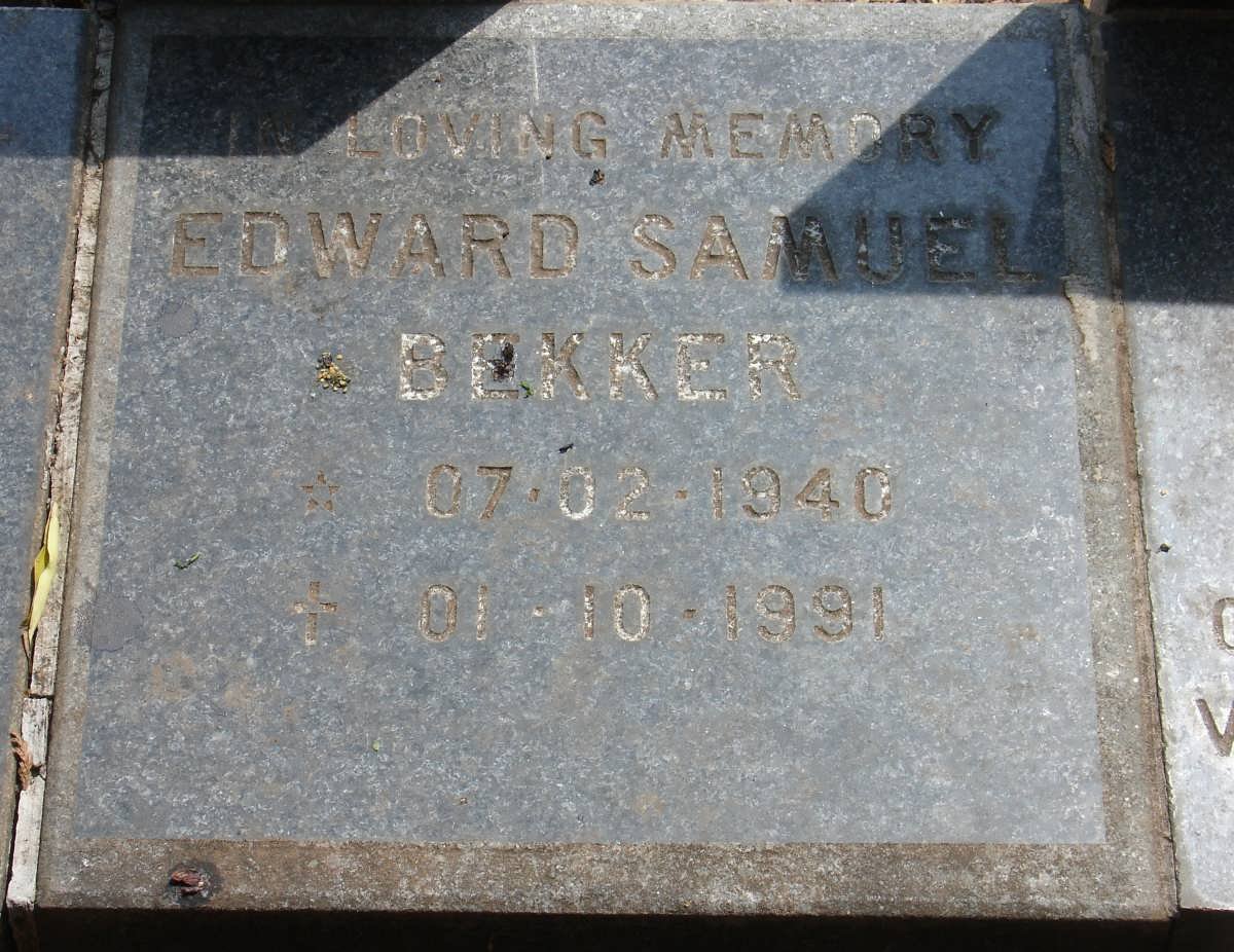 BEKKER Edward Samuel 1940-1991