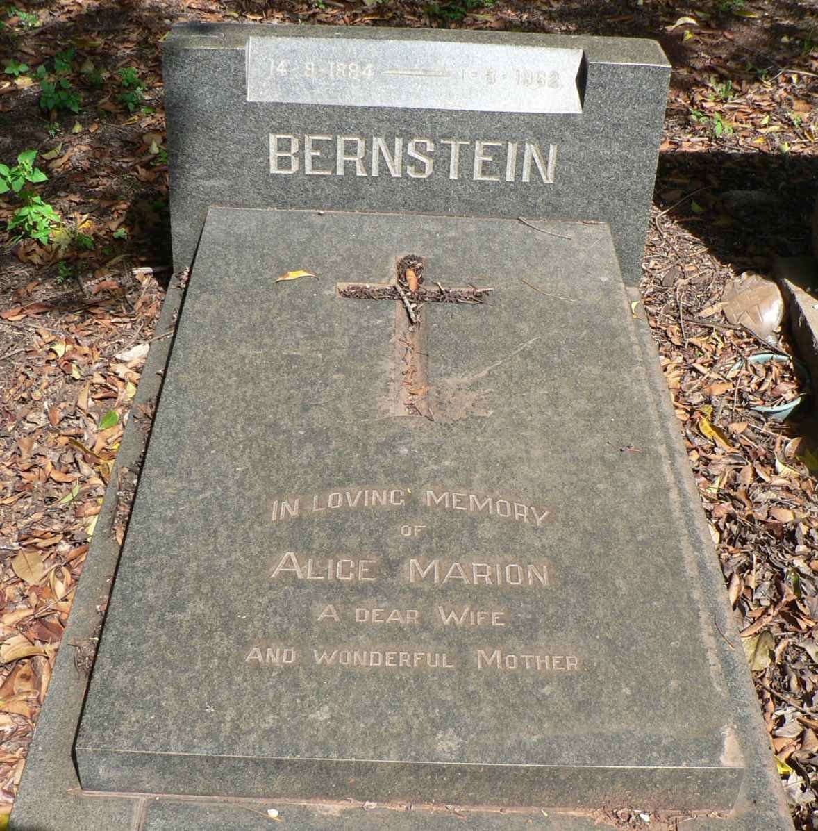 BERNSTEIN Alice Marion 1884-1962