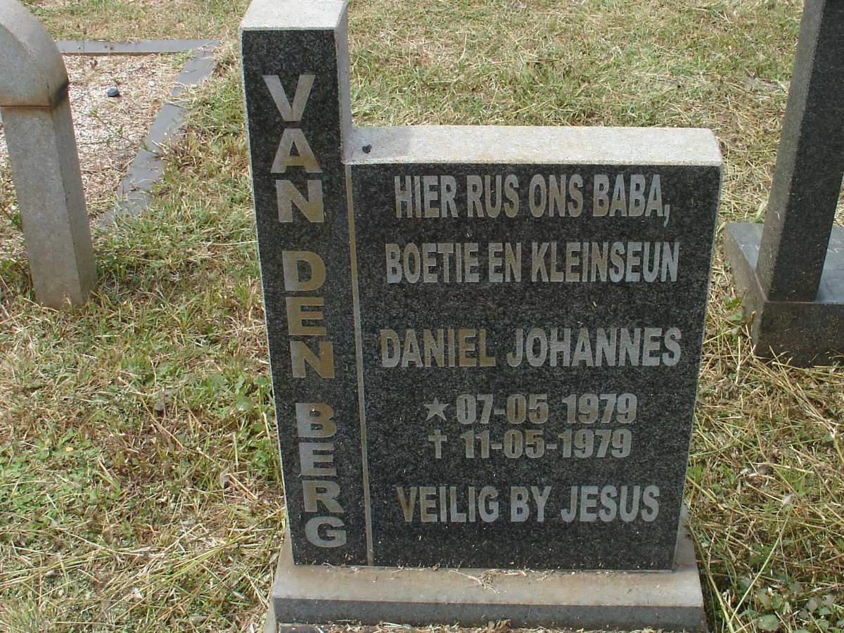 BERG Daniel Johannes, van den 1979-1979