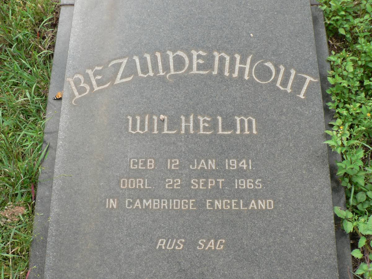 BEZUIDENHOUT Wilhelm 1941-1965