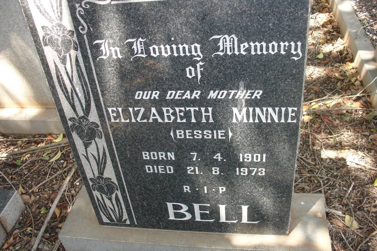 BELL Elizabeth Minnie 1901-1973