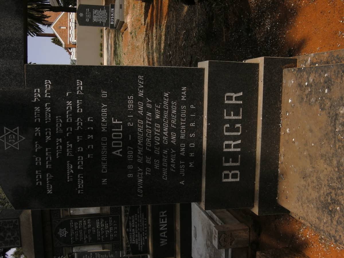 BERGER Adolf 1907-1985
