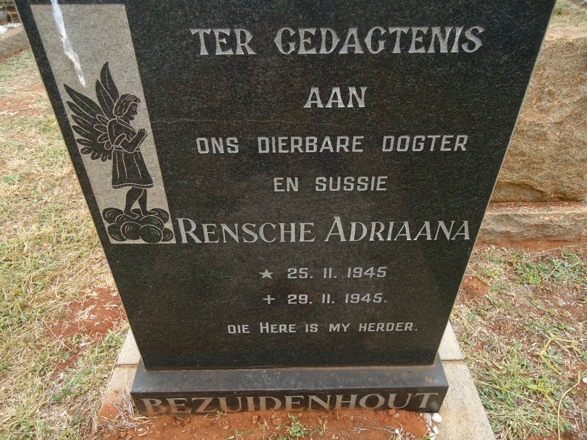 BEZUIDENHOUT Rensche Adriaana 1945-1945