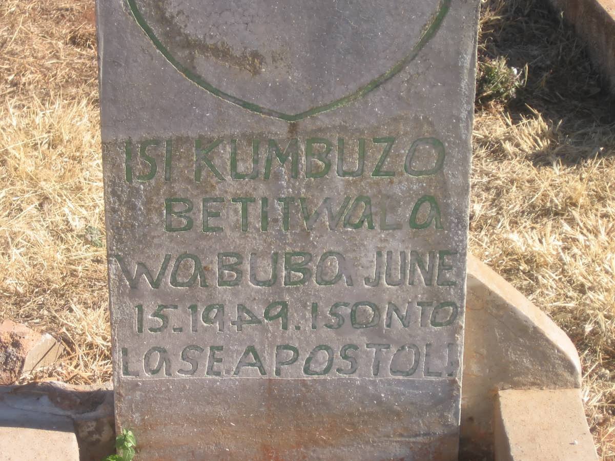BETITWALO Isi Kumbuzo -1949