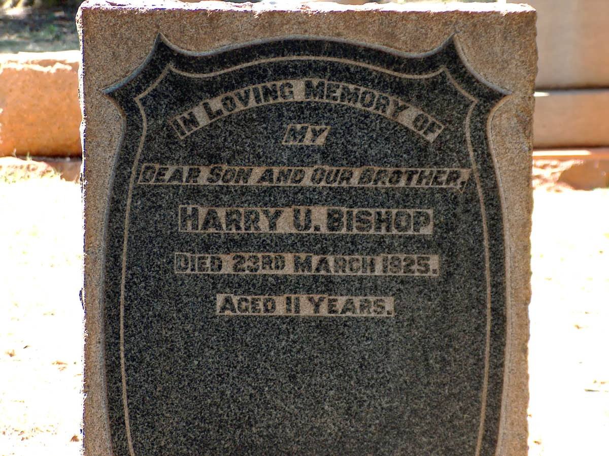 BISHOP Harry U. -1925