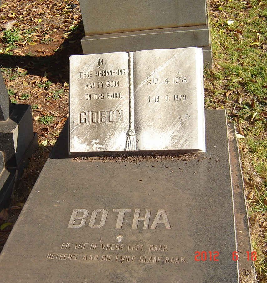 BOTHA Gideon 1956-1979