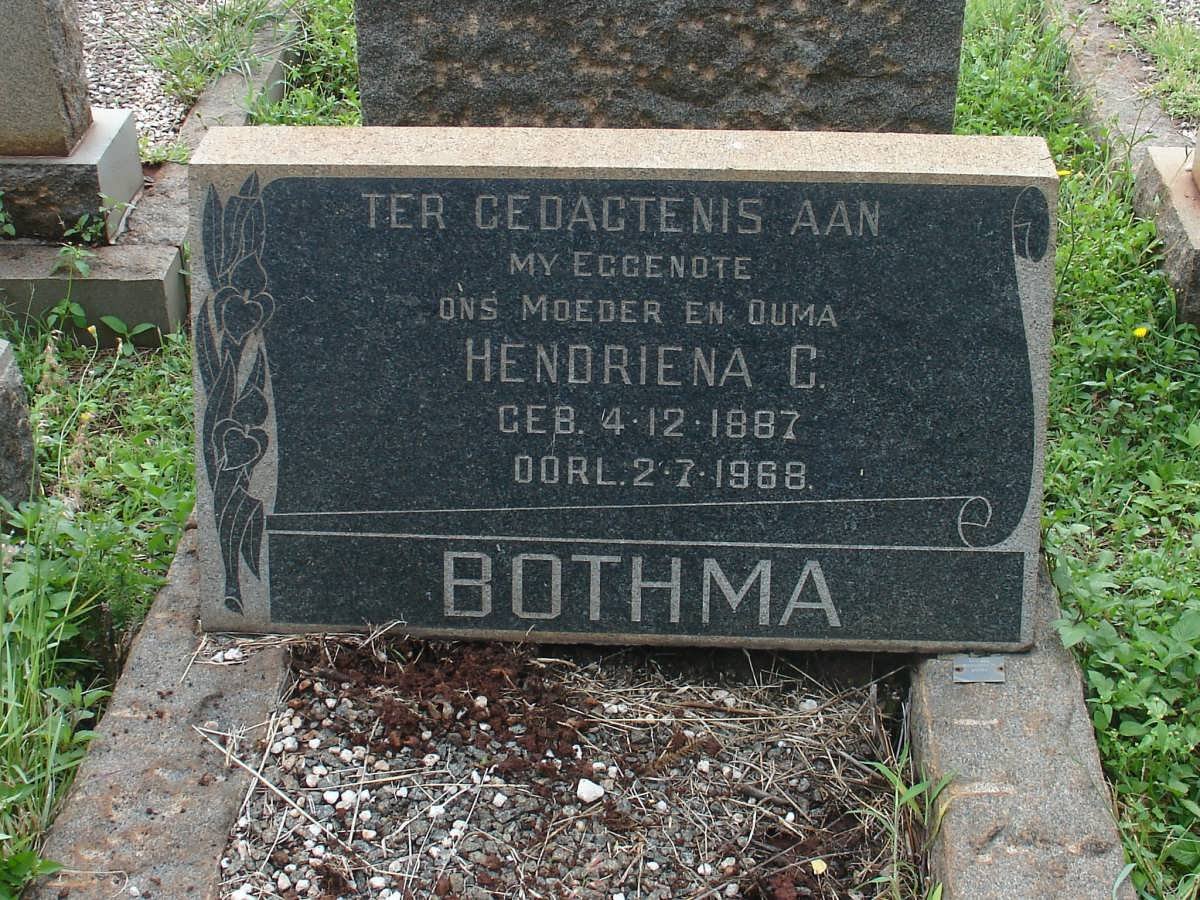 BOTHMA Hendriena C. 1887-1968
