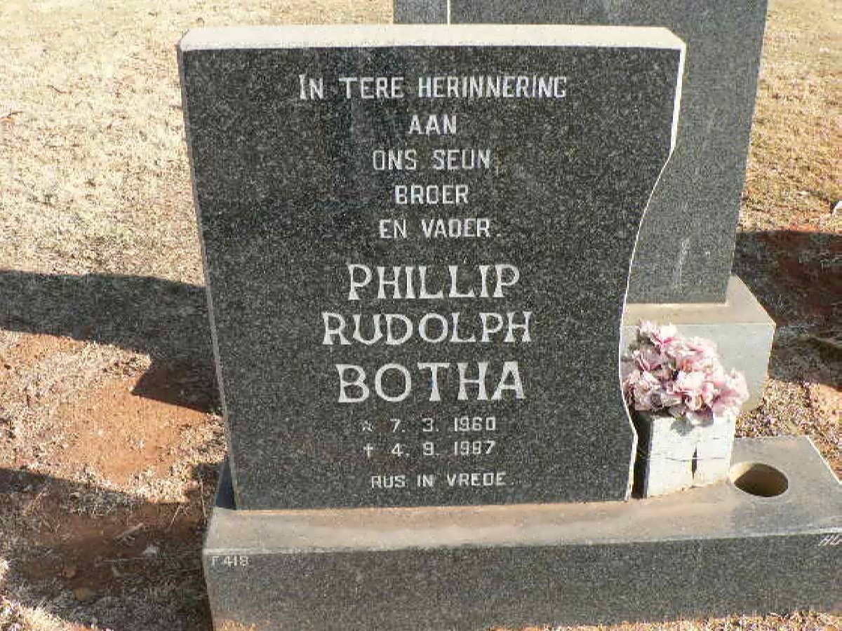 BOTHA Phillip Rudolph 1960-1997