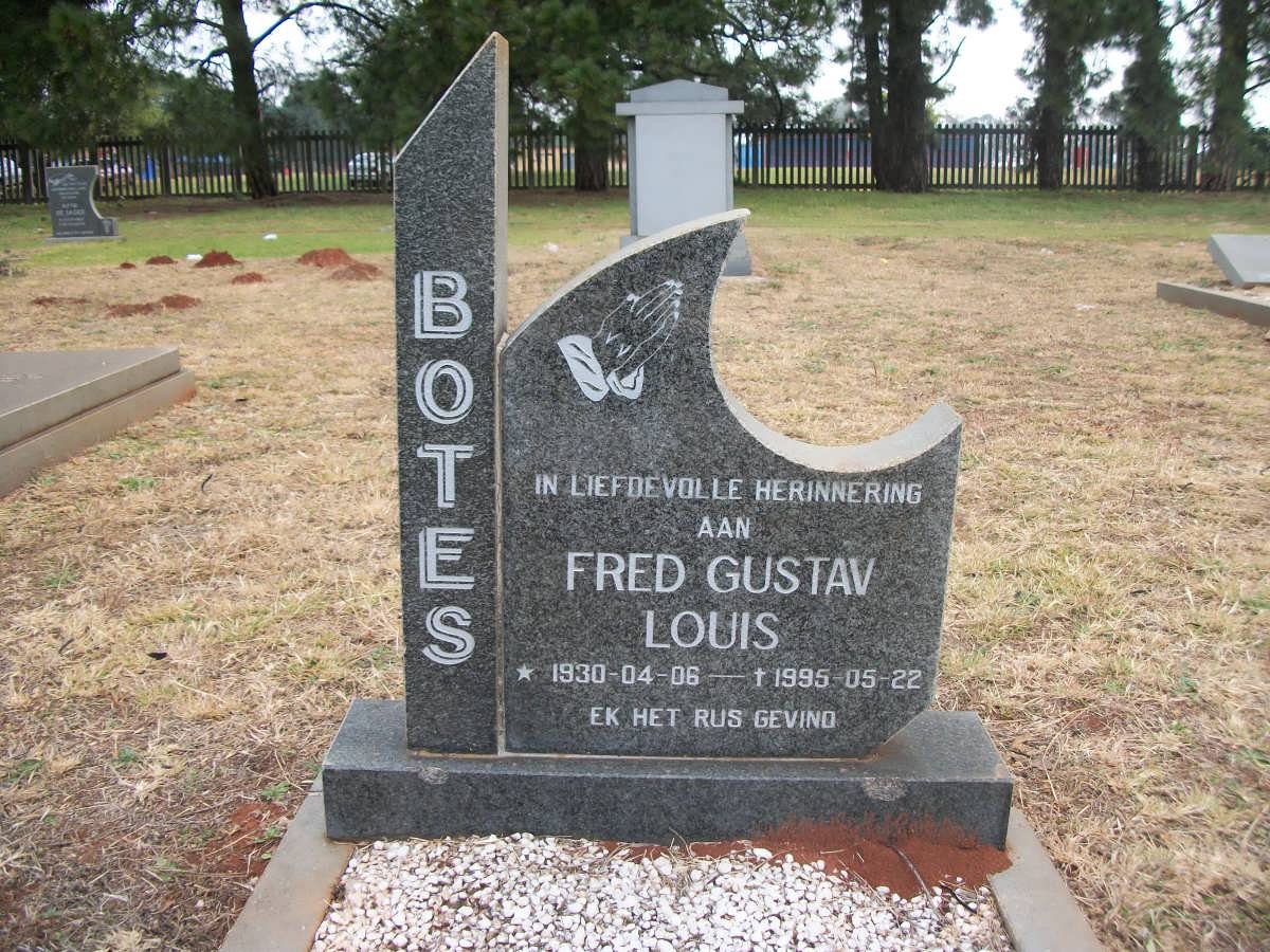 BOTES Fred Gustav Louis 1930-1995