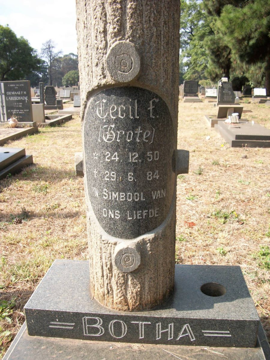 BOTHA Cecil F. 1950-1984