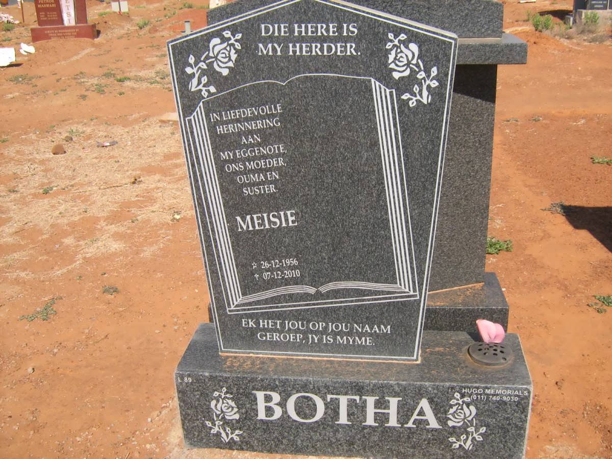 BOTHA Meisie 1956-2010