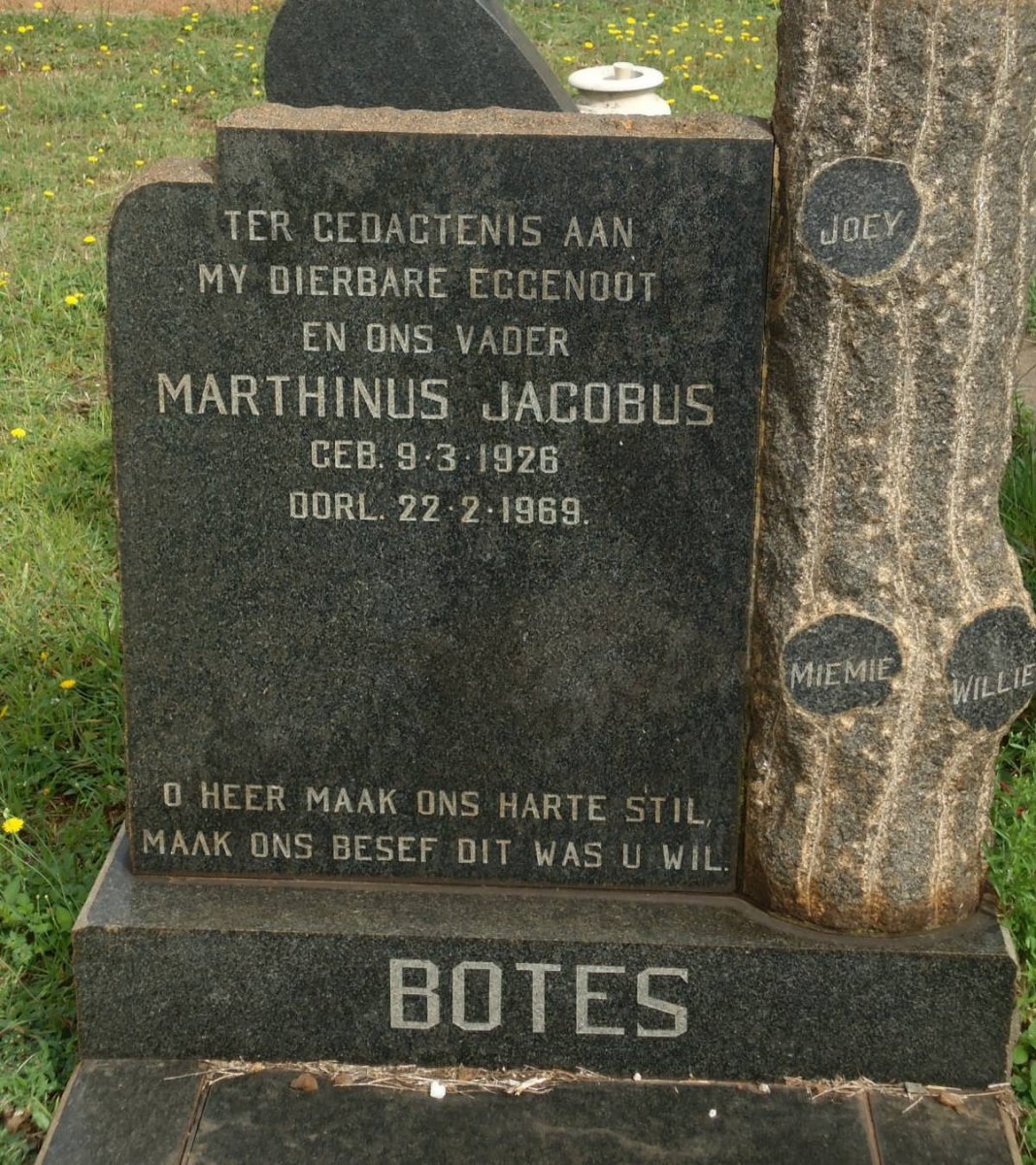 BOTES Marthinus Jacobus 1926-1969