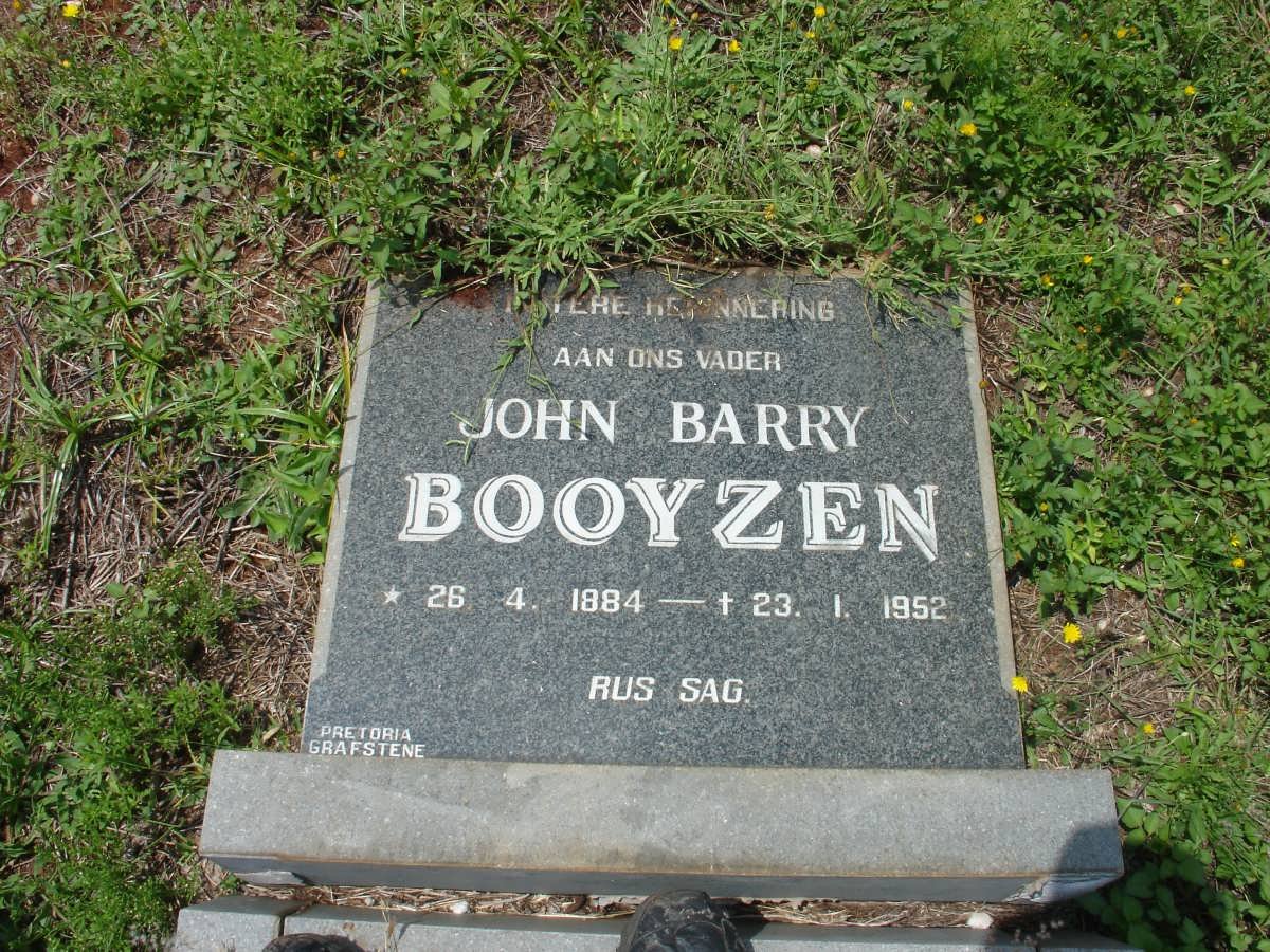 BOOYZEN John Barry 1884-1952